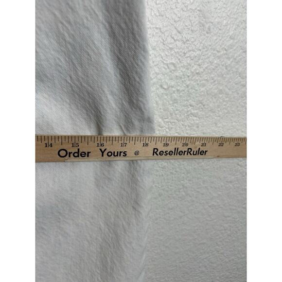 7 For All Mankind Denim Overall Dress Size Small Blue White Mini Bib - Picture 5 of 12